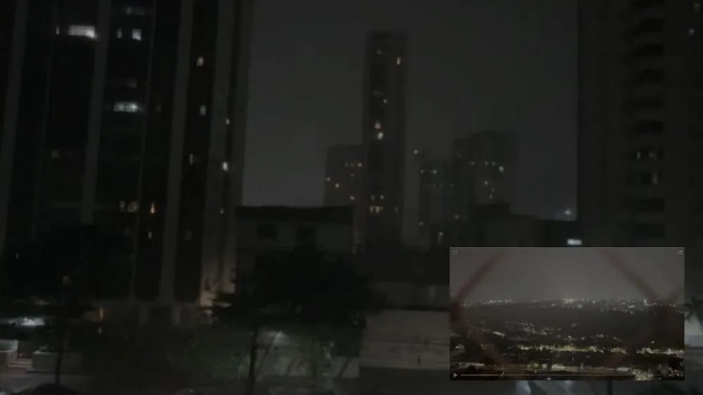 Temporal com granizo, ventos fortes e chuva intensa atinge Goiânia e causa danos na Santa Casa