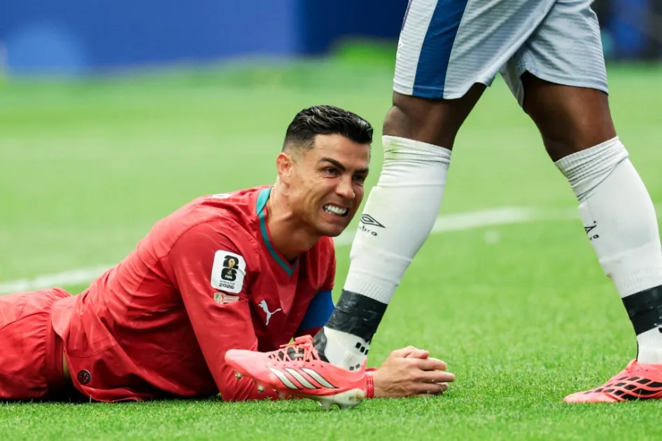 Cristiano Ronaldo durante partida contra a RP Congo na Copa Foto por MCGUELBER / ODYSSEY IMAGES VIA AFP