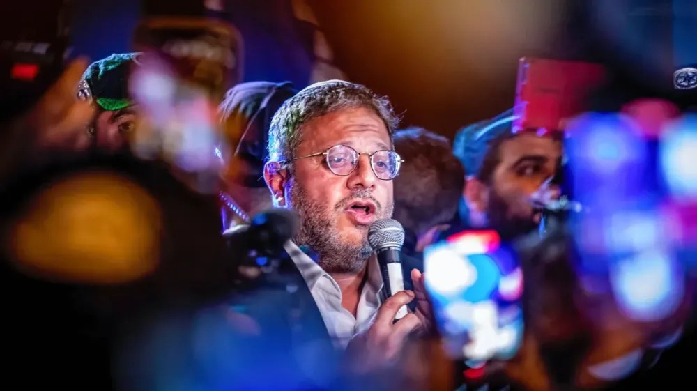 O Ministro israelense da Segurança Nacional, Itamar Ben-Gvir • Eyal Warshavsky/SOPA Images/LightRocket via Getty Images